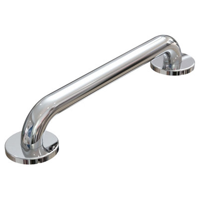 B&Q -  Polished Stainless Steel Grab Rail18"/45Cm
