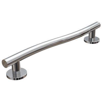 B&Q -  Wave Polished Stainless Steel Grab Rail24"/60Cm