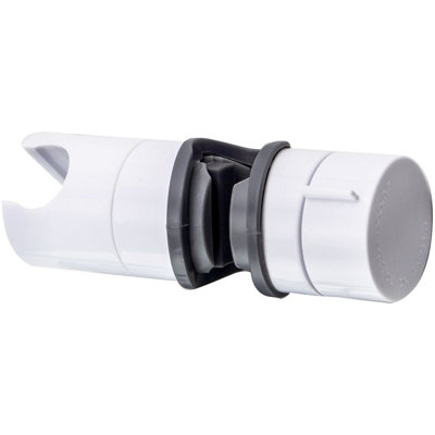 Euroshowers White Adjustable Shower Riser Rail Slider 19-25mm from B&Q