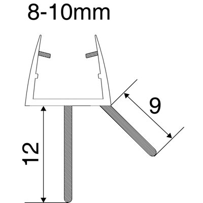 Euroshowers Shower Seal10mm from B&Q