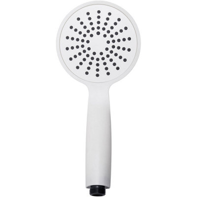 Euroshowers Silverspray White Shower Head from B&Q