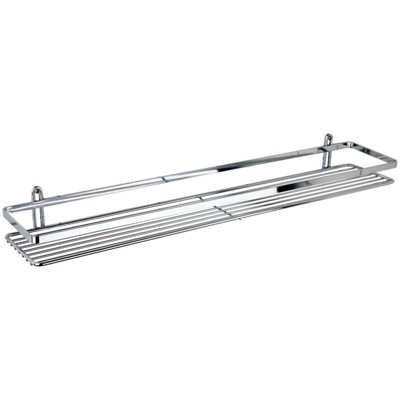 Euroshowers Stainless Steel Chrome Plated Long Rectangular Basket from B&Q