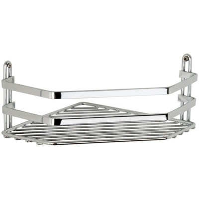Euroshowers Shower Caddy Corner BasketChrome Plated  Stainless Steel from B&Q