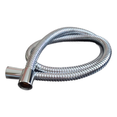 Euroshowers 1.0M Stainless Steel 11mm Bore Shower Hose With Chrome Finish from B&Q