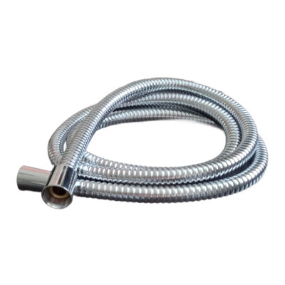 Euroshowers 1.75M Stainless Steel 11mm Bore Shower Hose With Chrome Finish from B&Q