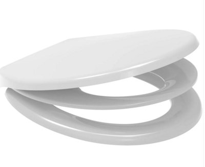 Euroshowers Anti-Bac White Oval Family / Multi Potty Training Toilet Seat With Removeable Child Seat from B&Q