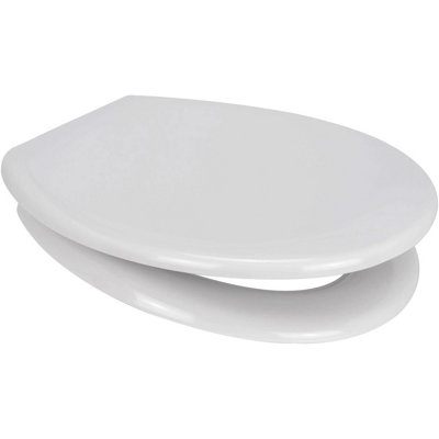 Euroshowers White Oval Toilet Seat Bottom Fixing from B&Q