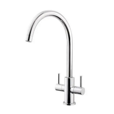 Nabis Idro Swan Neck Swivel Kitchen Mixer Tap from B&Q