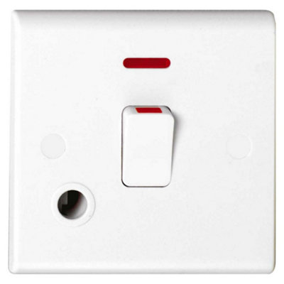 Deta S1393 Double Pole Switch With Neon & Flex Outlet - 20 Amp 5029163013936 - Image 7