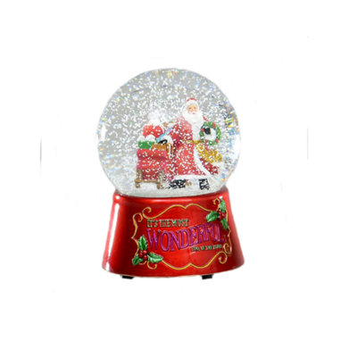 Christmas DecorationSanta Musical Snow Globe from B&Q