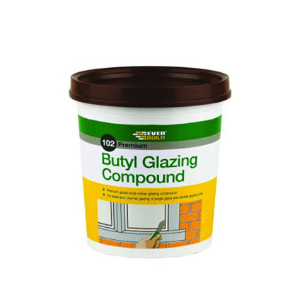 Everbuild Butgc2 102 Butyl Glazing Compound Brown 2Kg Evbbutgcb2Kg from B&Q
