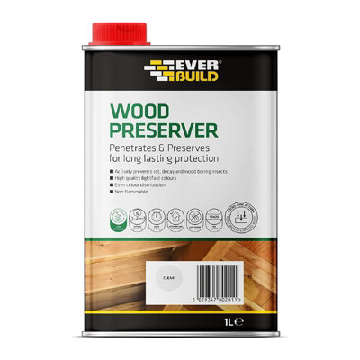 Everbuild Wood Preserver Clear 1 Litre Interior & Exterior Low Odour Quick - Image 18