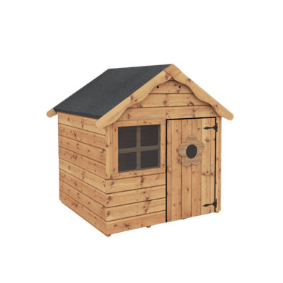B&Q -  4 X 4 Wooden Playhouse Garden Wendy House