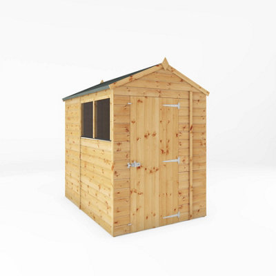 Waltons 7 X 5 Shiplap Garden Storage Shed Tongue And Groove Apex Single Door Windows