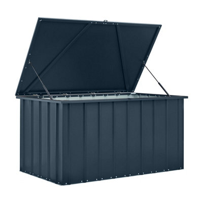Waltons Globel 5 X 3 Metal Garden Storage Cushion BoxGrey from B&Q