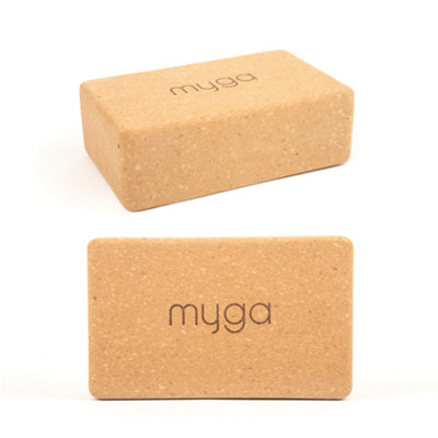Myga Eco-Friendly Cork Yoga Brick Block For Stability And Support from B&Q
