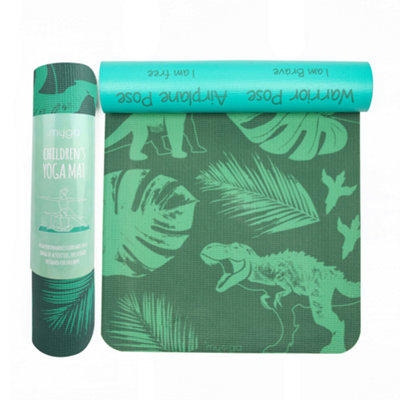 Myga Kids' Yoga Mat With Jurassic Jungle Print For Fun Practice from B&Q
