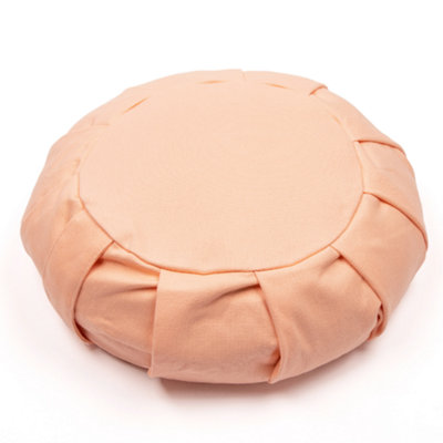 Myga Pink Zafu Yoga Meditation Cushion For Comfortable Practice from B&Q