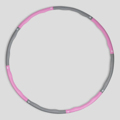 Phoenix Fitness Pink Weighted Hula Hoop For Fun Cardio Workouts from B&Q