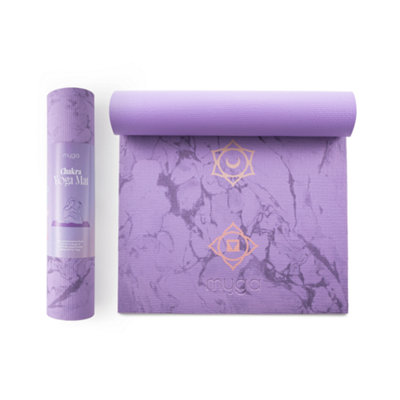 Myga Chakra Patterned Yoga Mat For Mindful Workouts from B&Q