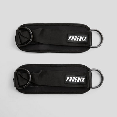 Phoenix Fitness Pair Of Adjustable Ankle Straps For Cable Leg Workouts from B&Q
