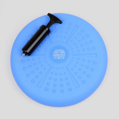Phoenix Fitness Wobble Cushion Blue Balance Trainer from B&Q