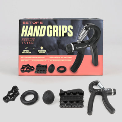 Phoenix Fitness Hand Grip Set 5 Piece Trainer