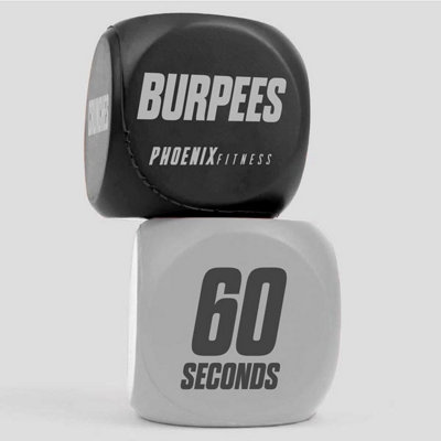 Phoenix Fitness Exercise Dice Black Fitness Routine from B&Q