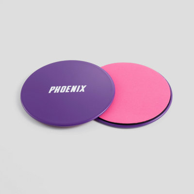 Phoenix Fitness Sliders Pink Core Discs from B&Q