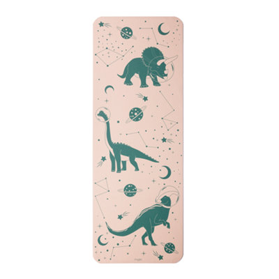 Myga Kids' Yoga Silk Mat With Dinosaur Print For Fun Practice from B&Q