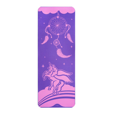 Myga Kids' Yoga Silk Mat With Unicorn Print For Fun Practice from B&Q