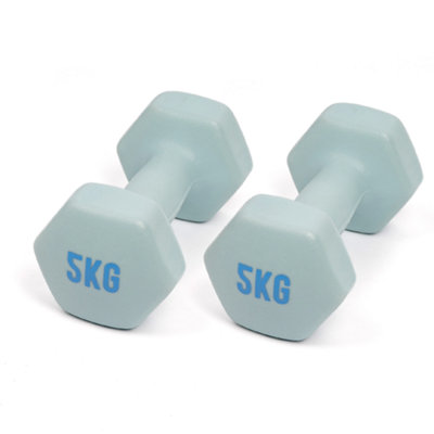 Myga 5Kg Neoprene Dumbbell Pair For Strength And Toning Workouts from B&Q