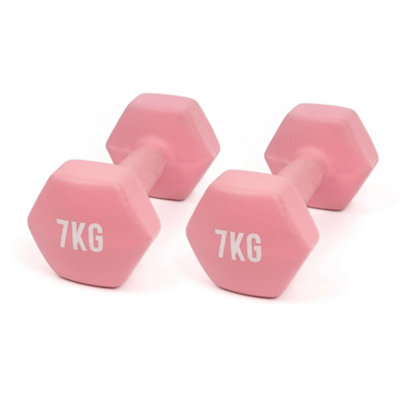 Myga 7Kg Neoprene Dumbbell Pair For Full-Body Strength Workouts from B&Q