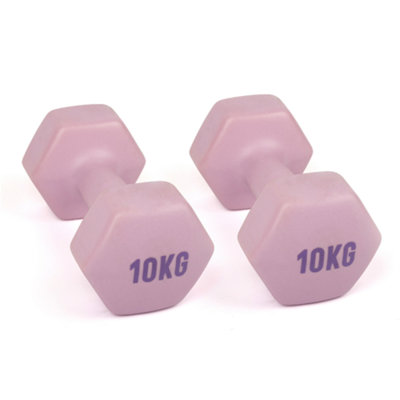 Myga 10Kg Neoprene Dumbbell Pair For Strength Training Workouts from B&Q