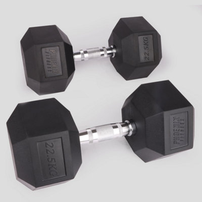 Phoenix Fitness 22.5Kg Hexagonal Dumbbell Pair For Advanced Strength Training from B&Q