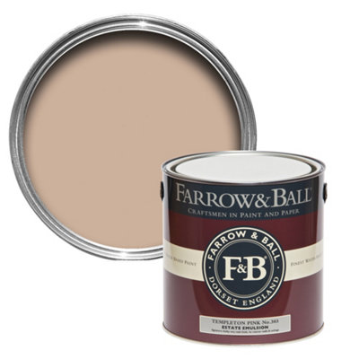 Farrow & Ball Estate Templeton Pink No.303 Matt Emulsion Paint2.5L from B&Q