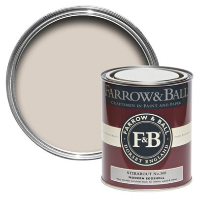 B&Q -  Modern Stirabout No.300 Eggshell Interior MetalPlaster & Wood Paint750Ml