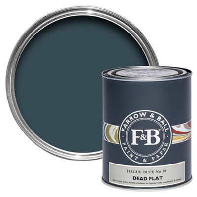 B&Q -  Hague Blue No.30 Dead-Flat Matt Multi-Surface Emulsion Paint750Ml