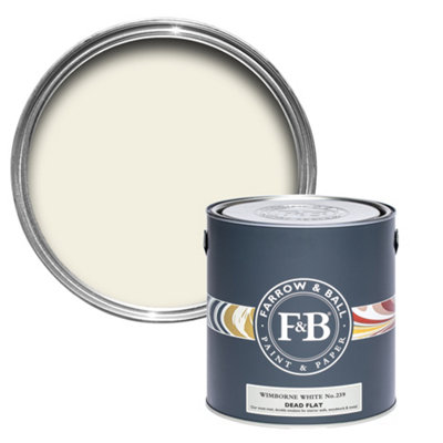 B&Q -  Wimborne White No.239 Dead-Flat Matt Multi-Surface Emulsion Paint2.5L