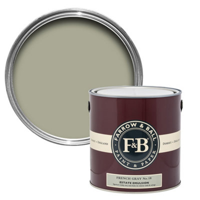B&Q -  Estate French Gray Matt Wall & Ceiling Emulsion Paint2.5L