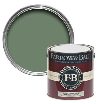 B&Q -  Estate Calke Green No.34 Matt Wall & Ceiling Emulsion Paint2.5L