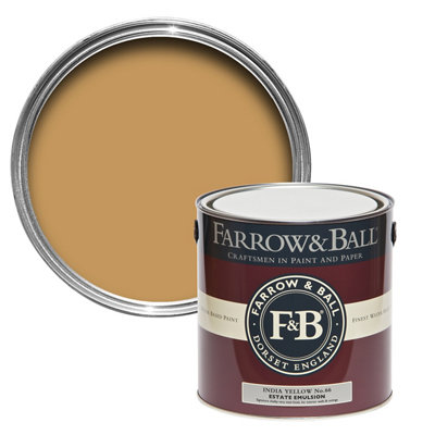 B&Q -  Estate India Yellow Matt Wall & Ceiling Emulsion Paint2.5L