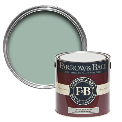 B&Q -  Estate Green Blue No.84 Matt Wall & Ceiling Emulsion Paint2.5L