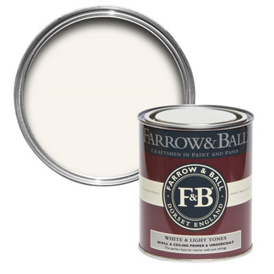 Farrow & Ball Wall & Ceiling White & Light Tones Matt Primer & Undercoat750Ml Tin from B&Q