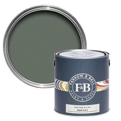 Farrow & Ball Douter No.318 Dead-Flat Matt Multi-Surface Emulsion Paint2.5L from B&Q