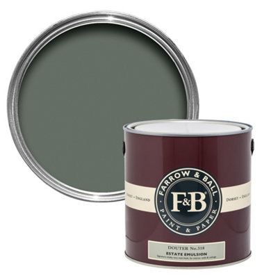 Farrow & Ball Estate Douter No.318 Matt Wall & Ceiling Emulsion Paint2.5L from B&Q