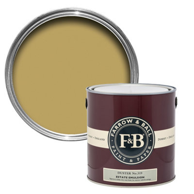 Farrow & Ball Estate Duster No.319 Matt Wall & Ceiling Emulsion Paint2.5L from B&Q