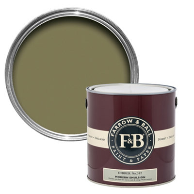 B&Q -  Modern Dibber No.312 Matt Wall & Ceiling Emulsion Paint2.5L
