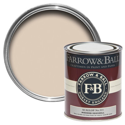 B&Q -  Modern Scallop No.311 Eggshell Metal & Wood Paint750Ml