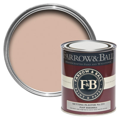 B&Q -  Setting Plaster No.231 Flat Eggshell Multi-Surface Topcoat Paint750Ml Tin
